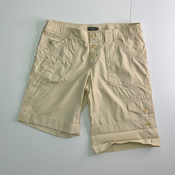 Marc Aurel Shorts Size 12 EU 42 Adjustable Leg Length Cotton Cargo Khaki Work - Picture 6 of 9